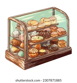 Freshly baked gourmet bread, sweet chocolate snack