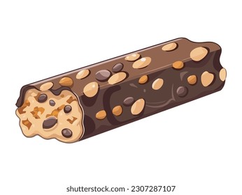 Freshly baked gourmet cookies, a sweet snack for lunchtime indulgence isolated