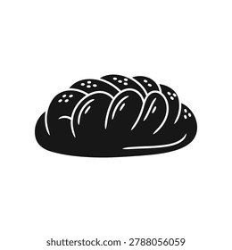 A freshly baked loaf of bread with a crispy crust, featuring intricate patterns, sitting on a flat surface, evoking warmth and homeliness.