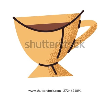Freshly brewed black tea cup