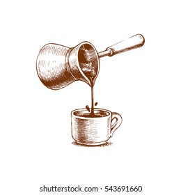 Turkish Coffee Illustration High Res Stock Images Shutterstock