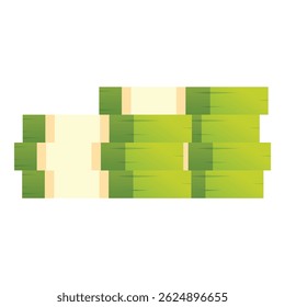 Freshly cut sugarcane sticks forming a pile, ready to be processed for their juice or to be used in various culinary preparations