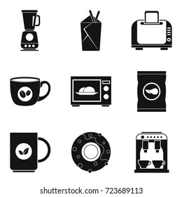 Freshly drink icons set. Simple set of 9 freshly drink vector icons for web isolated on white background