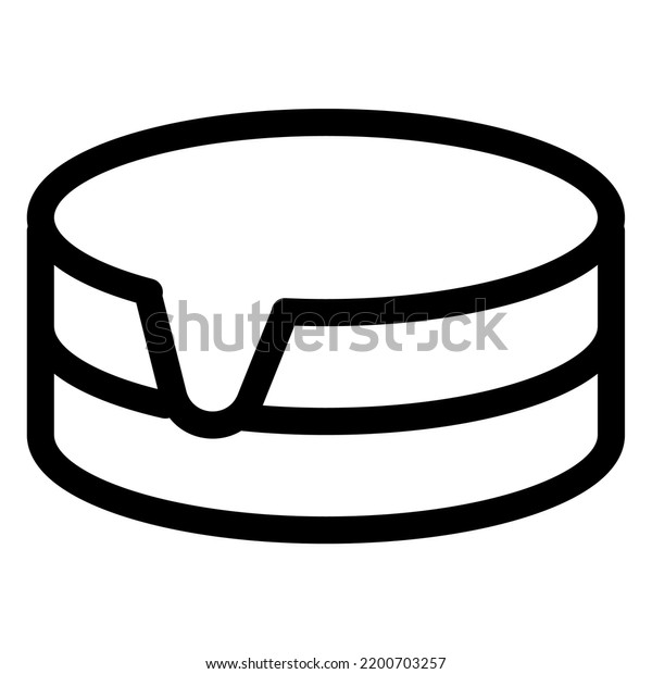 Freshly Made Birthday Cake Drip Stock Vector (Royalty Free) 2200703257