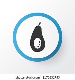 Freshness icon symbol. Premium quality isolated avocado element in trendy style.