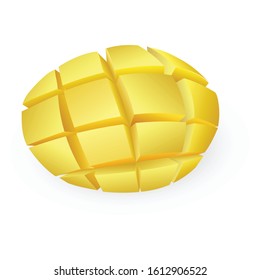 Freshness mango icon. Cartoon of freshness mango vector icon for web design isolated on white background