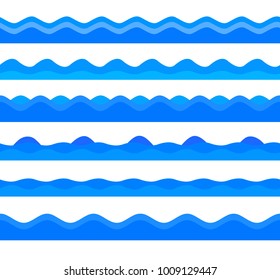 Freshness natural theme, a Fresh Water background of blue. Elements design seamless wave. Abstract wavy for overlaying background of page under meshedge of title front label. Vector illustration eps10