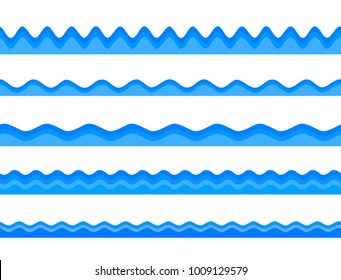 Freshness natural theme, a Fresh Water background of blue. Elements design seamless wave. Abstract wavy for overlaying background of page under meshedge of title front label. Vector illustration eps10