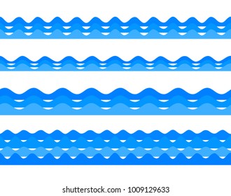 Freshness natural theme, a Fresh Water background of blue. Elements design seamless wave. Abstract wavy for overlaying background of page under meshedge of title front label. Vector illustration eps10