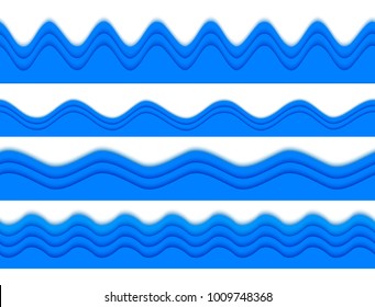 Freshness natural theme, a Fresh Water background of blue. Elements design seamless wave. Abstract wavy Vector illustration eps10