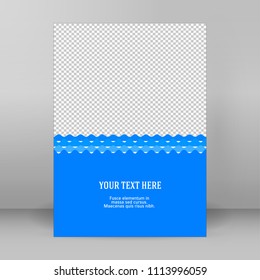 Freshness natural theme, a Fresh Water background of blue. Elements design. Abstract wavy for overlaying background of page under meshedge of title front label spa products. Vector illustration eps 10