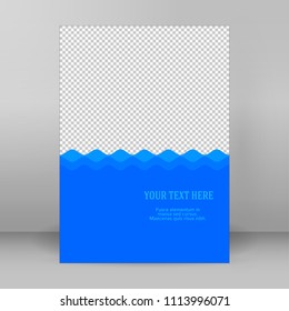 Freshness natural theme, a Fresh Water background of blue. Elements design. Abstract wavy for overlaying background of page under meshedge of title front label spa products. Vector illustration eps 10