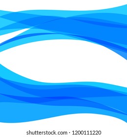 Freshness natural theme, a Fresh Water background of blue. Elements design. Abstract wavy for overlaying background of page under meshedge of title front label spa products. Vector illustration eps 10