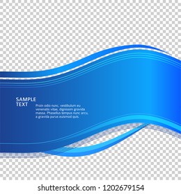 Freshness natural theme, a Fresh Water background of blue. Elements design. Abstract wavy for overlaying background of page under meshedge of title front label spa products. Vector illustration eps 10