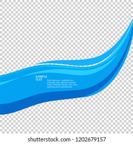 Freshness natural theme, a Fresh Water background of blue. Elements design. Abstract wavy for overlaying background of page under meshedge of title front label spa products. Vector illustration eps 10