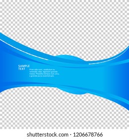 Freshness natural theme, a Fresh Water background of blue. Elements design. Abstract wavy for overlaying background of page under meshedge of title front label spa products. Vector illustration eps 10