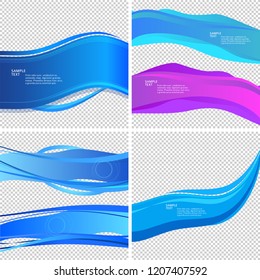 Freshness natural theme, a Fresh Water background of blue. Elements design. Abstract wavy for overlaying background of page under meshedge of title front label spa products. Vector illustration eps 10