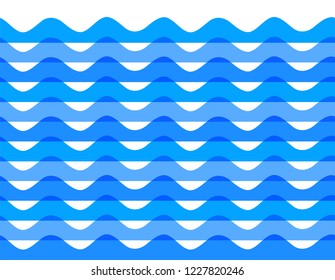 Freshness natural theme, a Fresh Water background of blue. Elements design seamless wave. Abstract wavy Vector illustration eps10