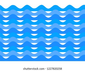 Freshness natural theme, a Fresh Water background of blue. Elements design seamless wave. Abstract wavy Vector illustration eps10