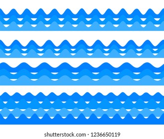 Freshness natural theme, a Fresh Water background of blue. Elements design seamless wave. Abstract wavy Vector illustration eps10