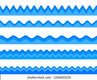 Freshness natural theme, a Fresh Water background of blue. Elements design seamless wave. Abstract wavy Vector illustration eps10