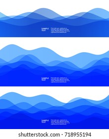 Freshness natural theme, a Fresh Water background of blue. Elements design. Abstract wavy for overlaying background of page under meshedge of title front label spa products. Vector illustration eps 10