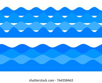 Freshness natural theme, a Fresh Water background of blue. Elements design seamless wave. Abstract wavy for overlaying background of page under meshedge of title front label. Vector illustration eps10