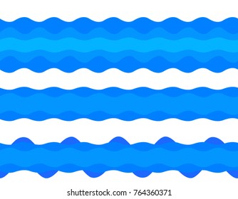 Freshness natural theme, a Fresh Water background of blue. Elements design seamless wave. Abstract wavy for overlaying background of page under meshedge of title front label. Vector illustration eps10