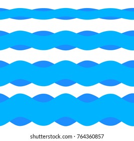 Freshness natural theme, a Fresh Water background of blue. Elements design seamless wave. Abstract wavy for overlaying background of page under meshedge of title front label. Vector illustration eps10