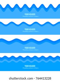 Freshness natural theme, Fresh Water background blue. Elements design seamless wave. Abstract wavy for overlaying background of page under title front label spa products. Vector illustration eps 10