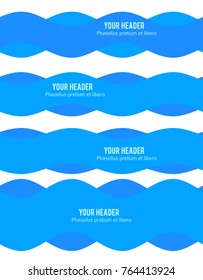 Freshness natural theme, Fresh Water background blue. Elements design seamless wave. Abstract wavy for overlaying background of page under title front label spa products. Vector illustration eps 10