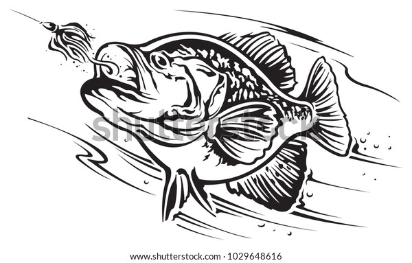 Download Freshwater Fishing Scene Stock Vector (Royalty Free) 1029648616