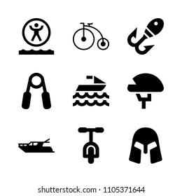 freshwater, line, black and football icons in Sport vector set. Graphics for web and design