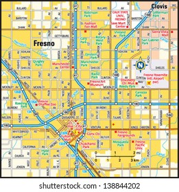 793 Fresno Map Images, Stock Photos & Vectors | Shutterstock