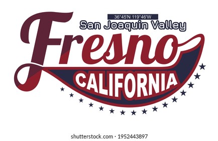 Diseño tipográfico de California en estado fresco en ilustración vectorial. Ropa, camiseta, ropa y otros usos