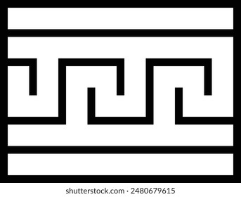 fret icon. Thin linear style design isolated on white background