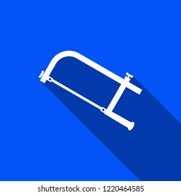 Fret saw icon with shadow , sign design