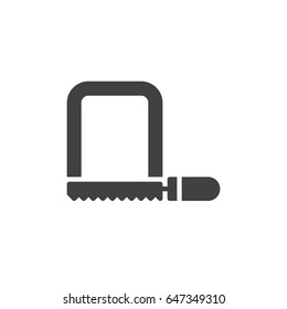 Fret saw icon vector, filled flat sign, solid pictogram isolated on white. Symbol, logo illustration. Pixel perfect