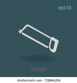 Fret saw illustration, vector icon