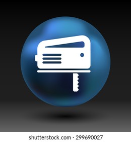 The fretsaw icon Fretsaw symbol Flat Vector illustration.