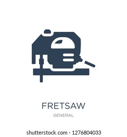 fretsaw icon vector on white background, fretsaw trendy filled icons from General collection, fretsaw vector illustration