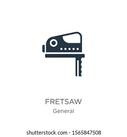 Fretsaw icon vector. Trendy flat fretsaw icon from general collection isolated on white background. Vector illustration can be used for web and mobile graphic design, logo, eps10