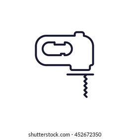fretsaw line icon