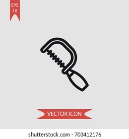 Fretsaw vector icon illustration symbol
