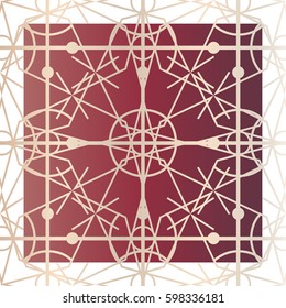 Fretwork Burgundy