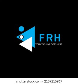 FRH letter logo creative design with vector graphic