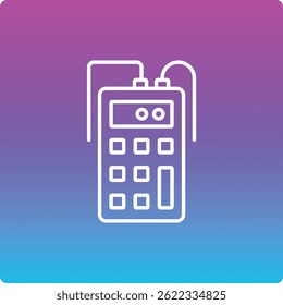 Friability Tester, Vektorsymbol. Kann für Druck-, Mobil- und Web-Anwendungen verwendet werden.