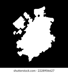 Fribourg map, Cantons of Switzerland. Vector illustration.