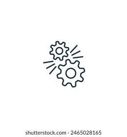Friction Points icon. Monochrome simple User Behavior icon for templates, web design and infographics