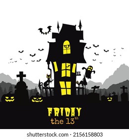 friday the 13th Vector illustration